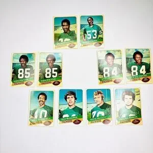 Vintage Green Bay Packers 1997 Team Football Player Cards Set of 10