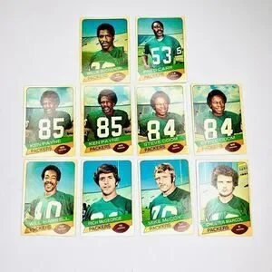 Vintage Green Bay Packers 1997 Team Football Player Cards Set of 10