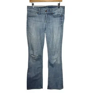 Vintage Guess Women 31 Denim Jeans Made is USA Daredevil Boot Light Cotton