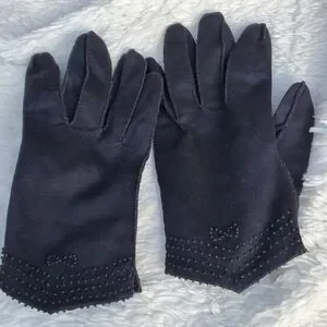 Vintage Hand Knotted Cotton Gloves 8