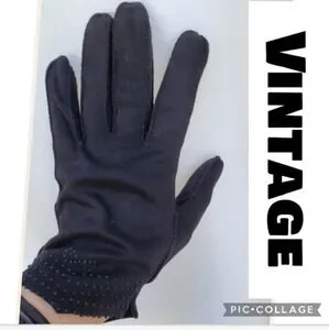 Vintage hand knotted cotton gloves 8