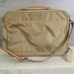 Vintage Hartmann Nylon Leather Business Travel Crossbody Briefcase