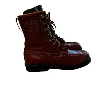 Vintage Herman Survivors Work Boots Leather Insulated Lace Up Size 7 1/2