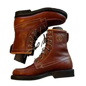 Vintage Herman Survivors Work Boots Leather Insulated Lace Up Size 7 1/2