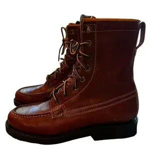 Vintage Herman Survivors Work Boots Leather Insulated Lace Up Size 7 1/2