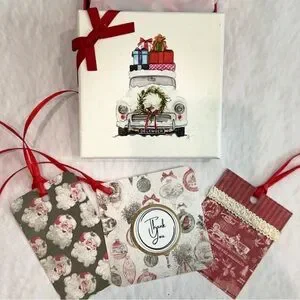 Vintage Holiday Decor Inspired Thank You Tags