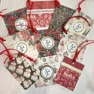 Vintage Holiday Decor Inspired Thank You Tags