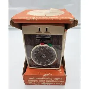 Vintage Ingraham Do-All Timer Automatic 24 Hour Lamp Appliance On/Off Retro