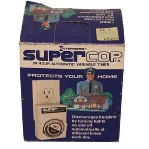 Vintage Intermatic Super Cop 24 Hour Automatic Variable Timer Security NIP
