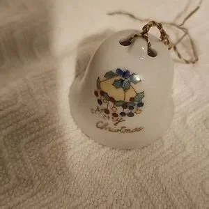 Vintage Japanese Christmas Bell Ornament