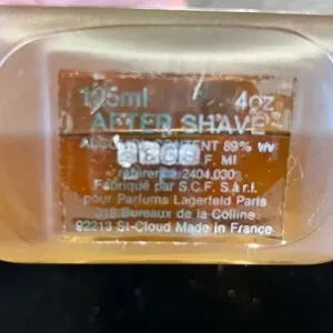 Vintage Lagerfeld After Shave By Karl Lagerfeld ~ 4 Oz. 125 Ml NIB