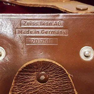 Vintage Leather Camera Case For Zeiss Ikon AG Camera 20 7510 Made In Germany