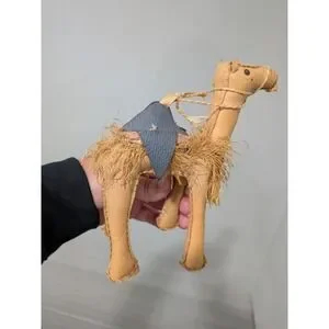 Vintage‎ Leather Hand Crafted Bedouin/Arabic Camel 7" Tall
