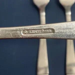 Vintage Lenox Hannah Pattern Dinner Fork Set 4 18/8 Stainless Steel Heavy 1999