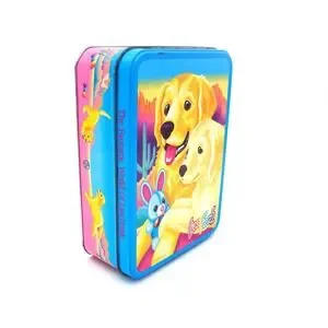 Vintage Lisa Frank Casey And Caymus Collector's Tin 1990's 90's Dog Pet