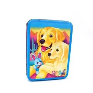 Vintage Lisa Frank Casey and Caymus Collector's Tin 1990's 90's Dog Pet
