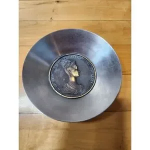 Vintage Metal Coin Bowl - Maria Anna Augusta Ferdinand1 - IMP - ET - REGIS