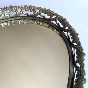 Vintage Mirror - Can Be A Tray Or Tabletop Or Hung On Wall