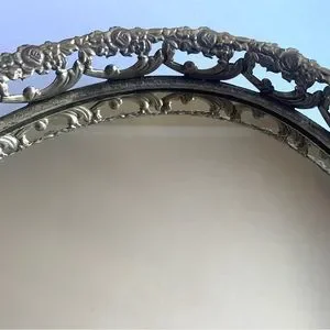 Vintage Mirror - Can Be A Tray Or Tabletop Or Hung On Wall