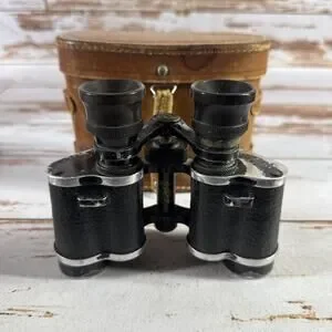 Vintage MOHRSON Binoculars 8x25 Optics 30s 40s WWII Military France with Case