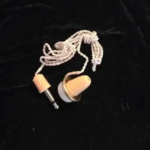 Vintage Mono Headset For Radios 1950's Or 1960' NOS With Leatherette Case