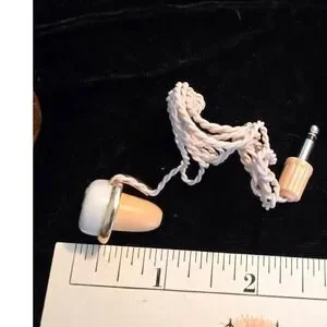 Vintage Mono Headset for Radios 1950's or 1960' NOS with Leatherette Case