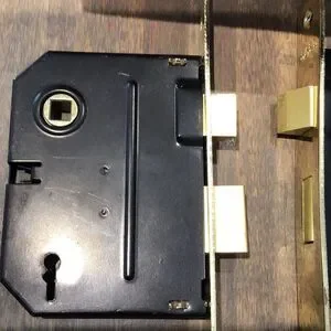 Vintage mortise Lock Set 2 Re-pops 2 Original No Keys