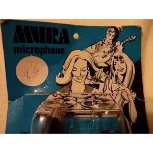 Vintage Mura DX-132b 500 Ohms Dynamic Microphone In Original Package
