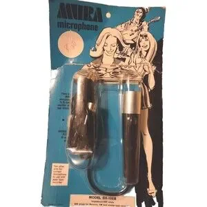 Vintage Mura DX-132b 500 Ohms Dynamic Microphone In Original Package