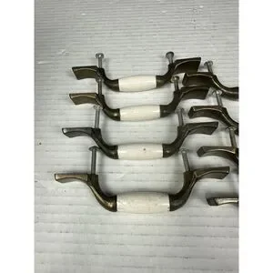 Vintage National Lock FI-3854 Drawer Pulls-Set Of 8
