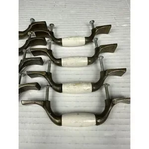 Vintage National Lock FI-3854 Drawer Pulls-Set Of 8