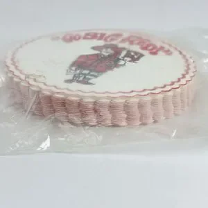 Vintage Nebraska Cornhuskers Harry Herbie Husker Go Big Red Paper Coasters Pack