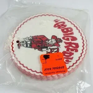 Vintage Nebraska Cornhuskers Harry Herbie Husker Go Big Red Paper Coasters Pack