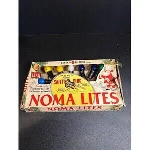 Vintage Noma Lites 7-Light Christmas String Lights