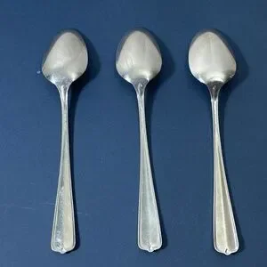 Vintage Oneida GALA IMPULSE Set Of 3 Dinner Spoons Stainless Flatware Silverware
