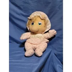 Vintage Pampers Muppet Baby Miss Piggy 11"Hasbro Softies 1984 Henson Plush