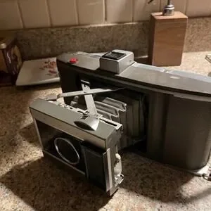 Vintage Polaroid Automatic 320 Land Camera W/ Original Manual