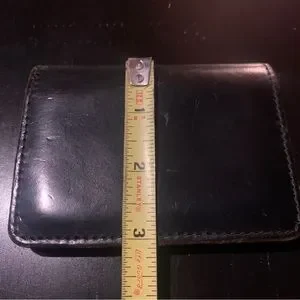 Vintage Porter Japan Black Bifold Leather Wallet Cardholder