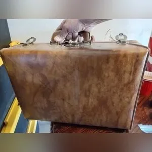 Vintage Presto Leather camera carrying case