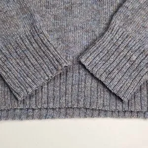 Vintage Puritan Sweater Shetland Wool Mens XL Pullover USA Speckled Heather Grey