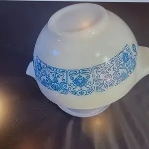 VINTAGE PYREX Blue Horizon 1-1/2 Pint Cinderella Bowl Nesting #441 USA Mixing 6”
