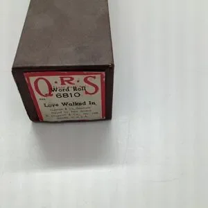 Vintage QRS Player Piano Word Roll 6810 "Love Walked In"