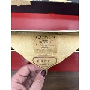 Vintage QRS Word Roll #31525‎ "Oh Cecilia" Player Piano