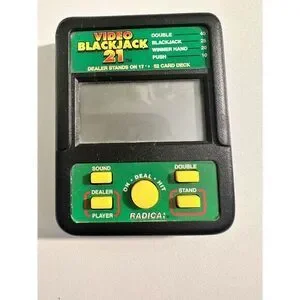 Vintage Radica Video Blackjack 21 Handheld Electronic Game Model 450 Tested