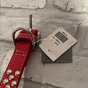 Vintage Red DOGO Designs Studded Dog Collar Small New With Tag NY