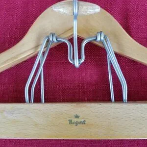 Vintage Regent 18” Solid Wood Heavy Duty Suit Hanger
