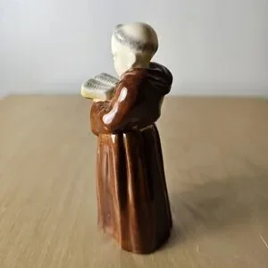 Vintage Royal Worcester Monk Candle Snuffer Figurine