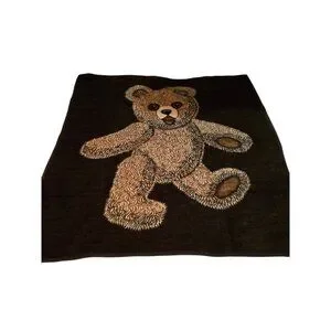 Vintage Safari Weavers Teddy Bear Blanket Throw Made in Germany
