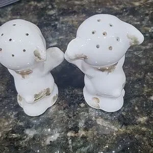 Vintage Salt And Pepper Shakers Set Bonzo Dog Anthropomorphic Japan