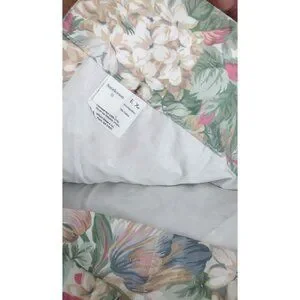 Vintage Sanderson Shabby Chic Cottagecore Floral Pair Of Drapes Panel Cu…